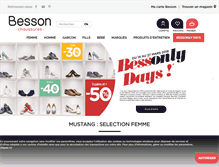 Tablet Screenshot of besson-chaussures.com